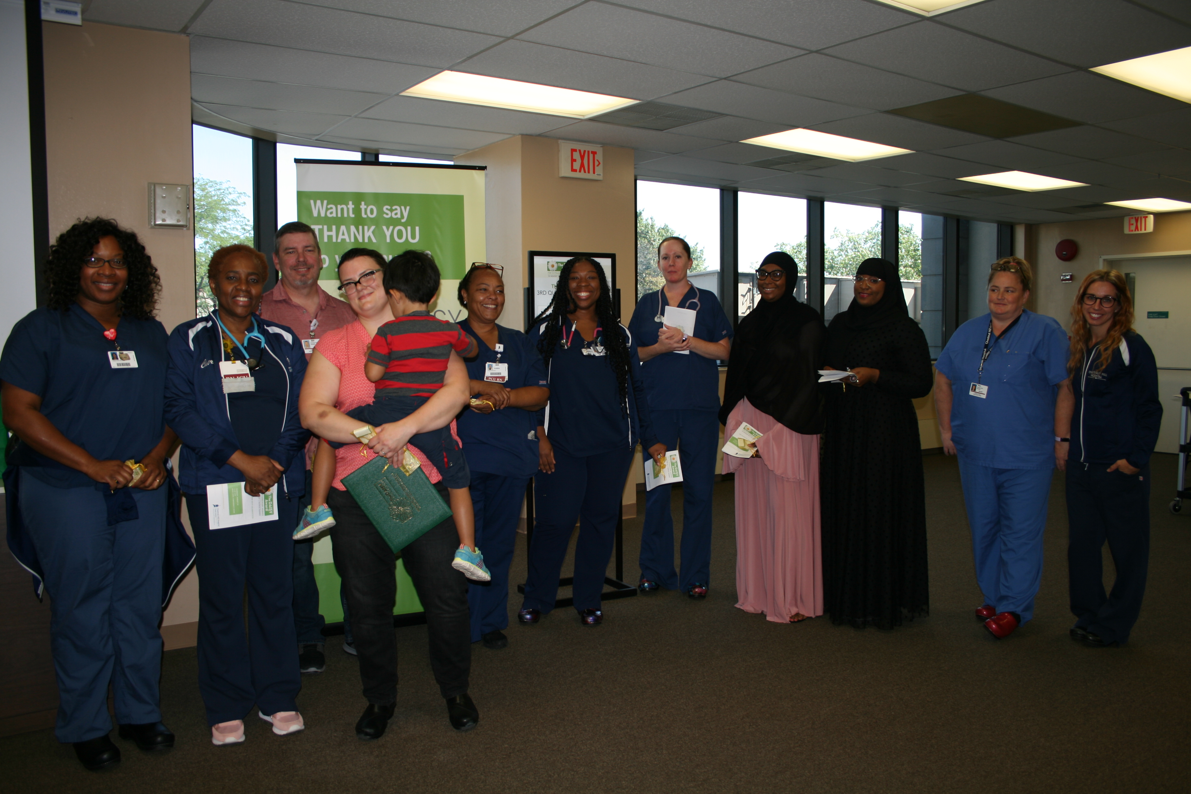 group of award winners smiling