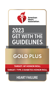 Get with the Guidelines American Heart Association Gold Plus logo