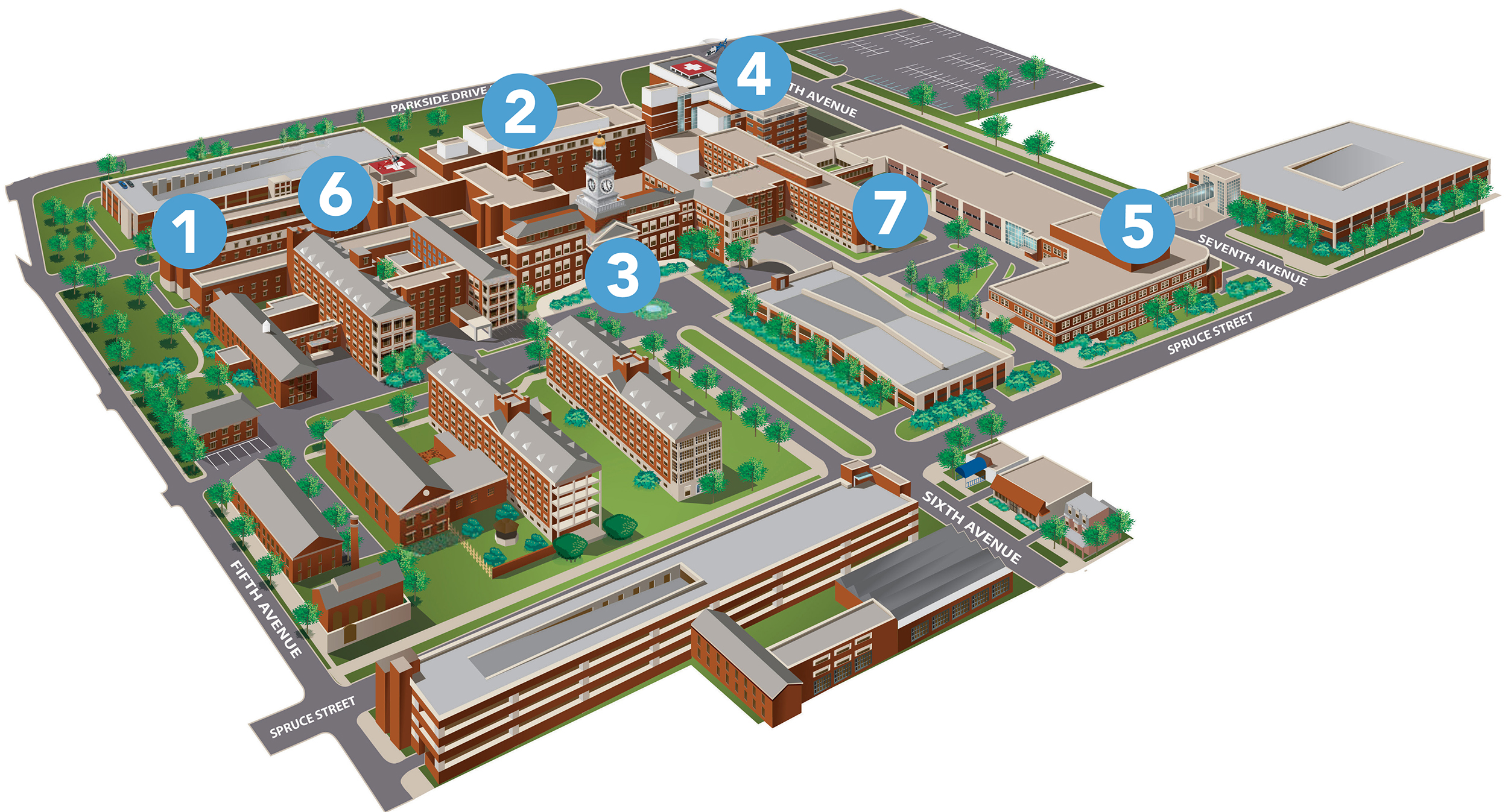 Reading Hospital Campus Map