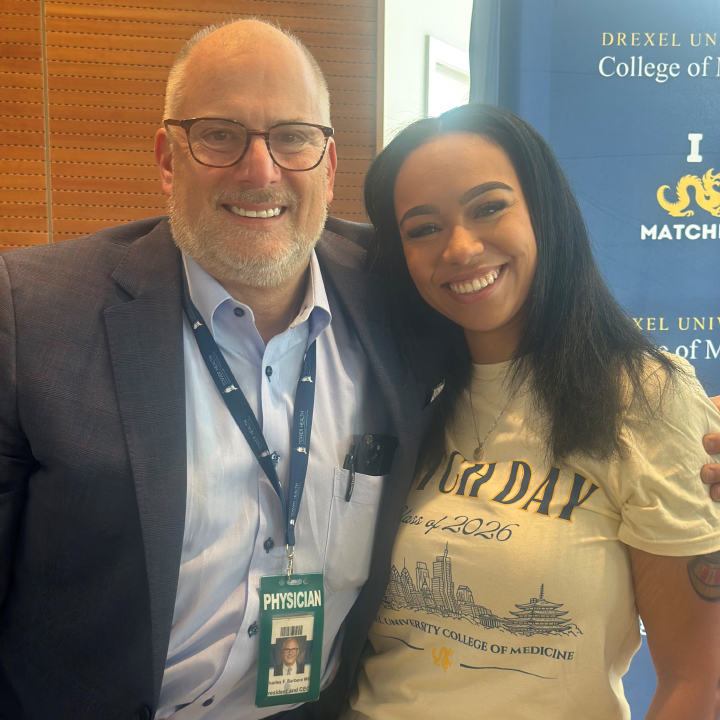 Charles F Barbera, MD and Alexis-Price Moyer on Match Day 2026
