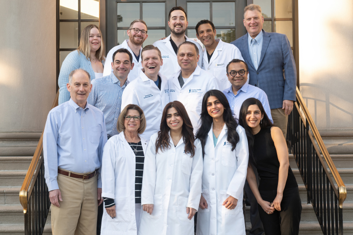 The 2026 Gastroenterology Fellows and faculty on the steps of Reading Hospital