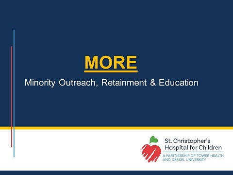 Learn about MORE (Minority Outreach, Retainment & Education)