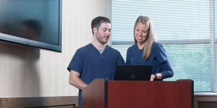 nurses at podium