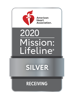 Mission: Lifeline Silver Receiving achievement award