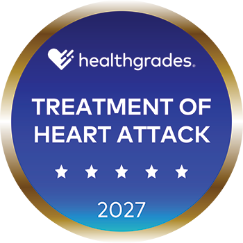 Healthgrades Treatment of Heart Attack 2027 badge