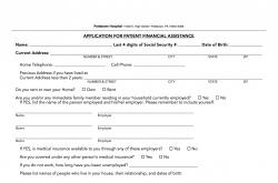 financial assistance form