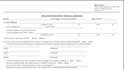 St. Chris Financial Assistance Form